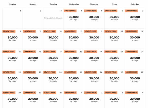 Momi Bay Award Availability